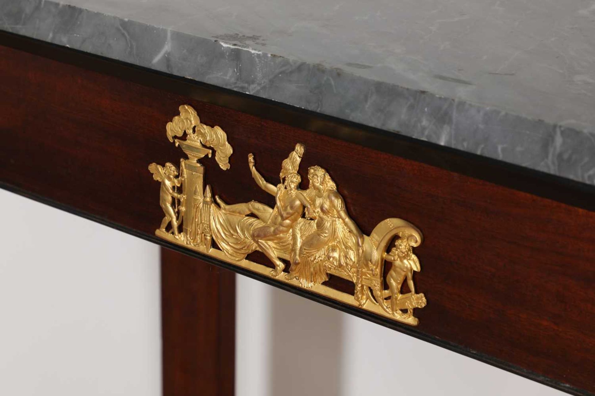A mahogany French Empire console table, - Image 6 of 10