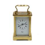 A gilt-brass carriage clock