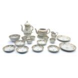 A part Spode tea service,