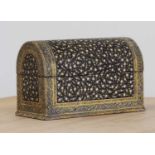 A lacquered wooden stationery box,