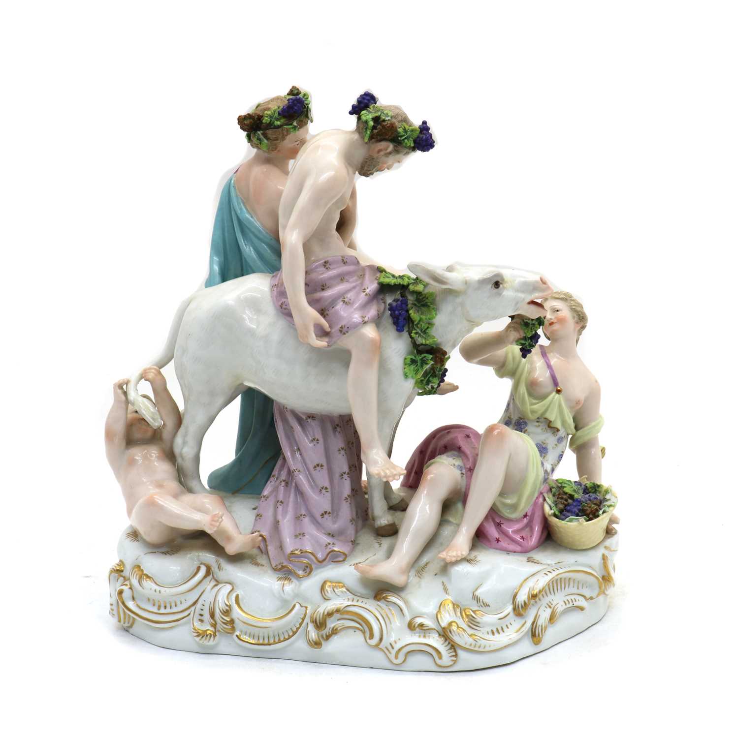 A Meissen porcelain figure group,