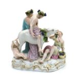 A Meissen porcelain figure group,