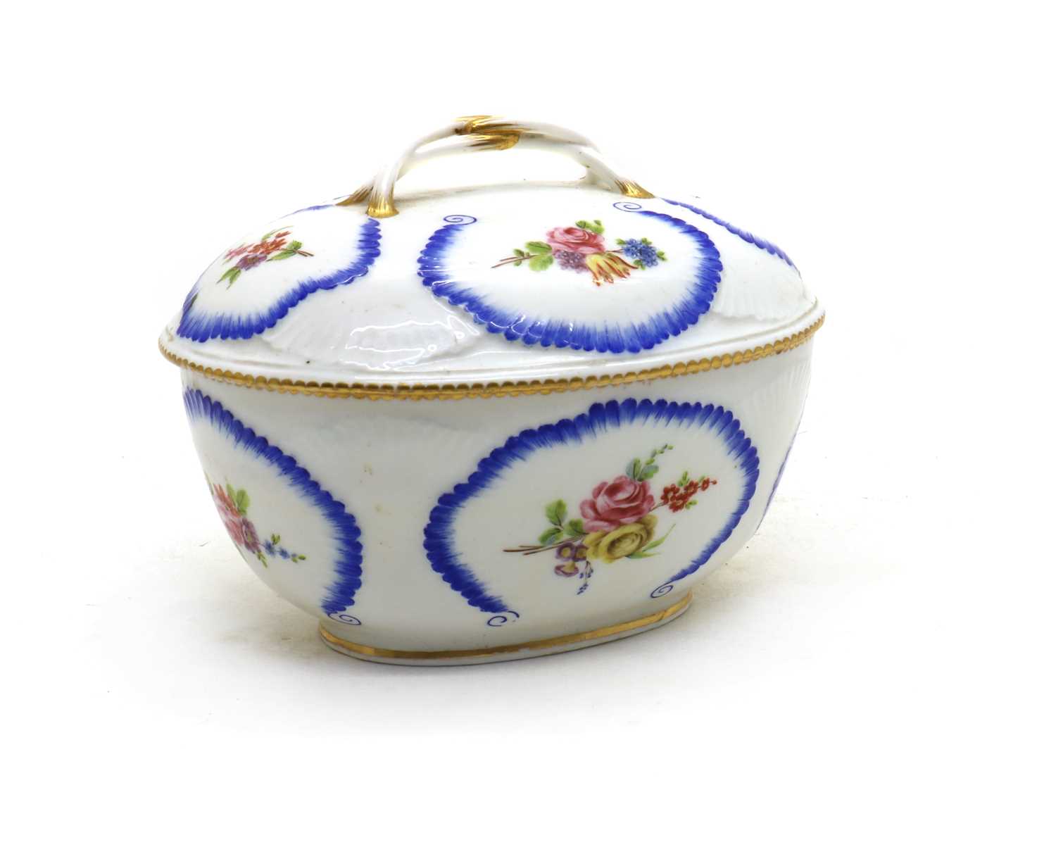 A Sevres porcelain bowl and cover