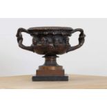 A bronze model of the Warwick Vase,