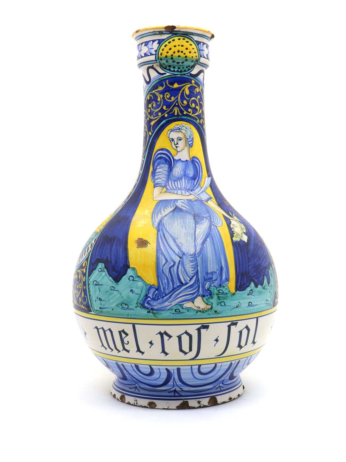 An Italian Maiolica vase,