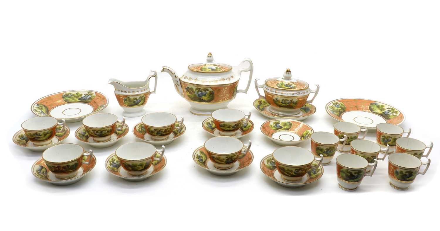 A Spode style tea and coffee service,