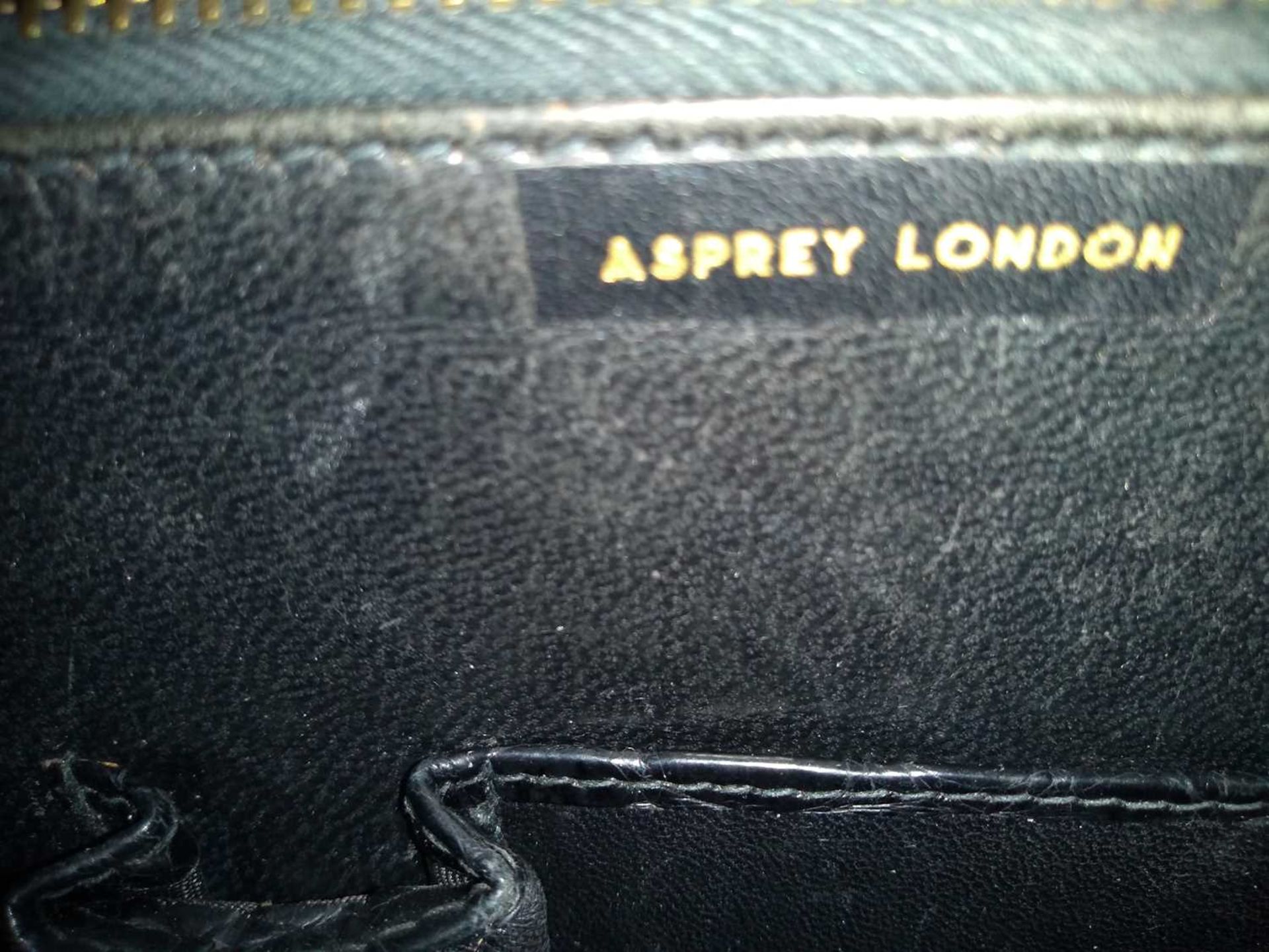 A vintage Asprey 'kelly' crocodile leather bag, - Bild 11 aus 18