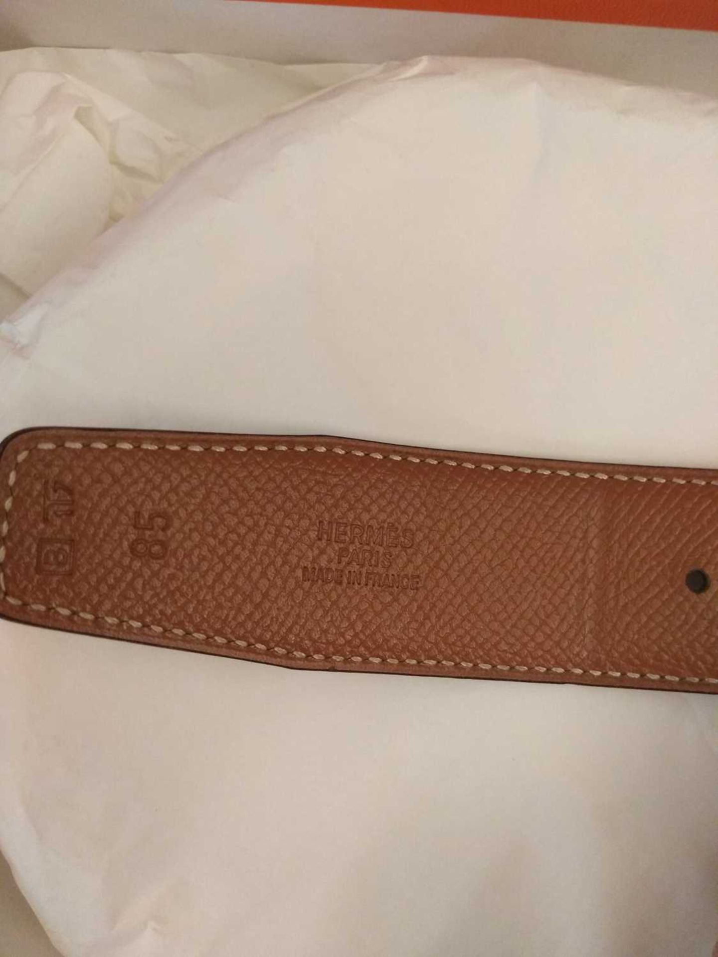 A Hermes black leather Constance belt, - Bild 3 aus 5