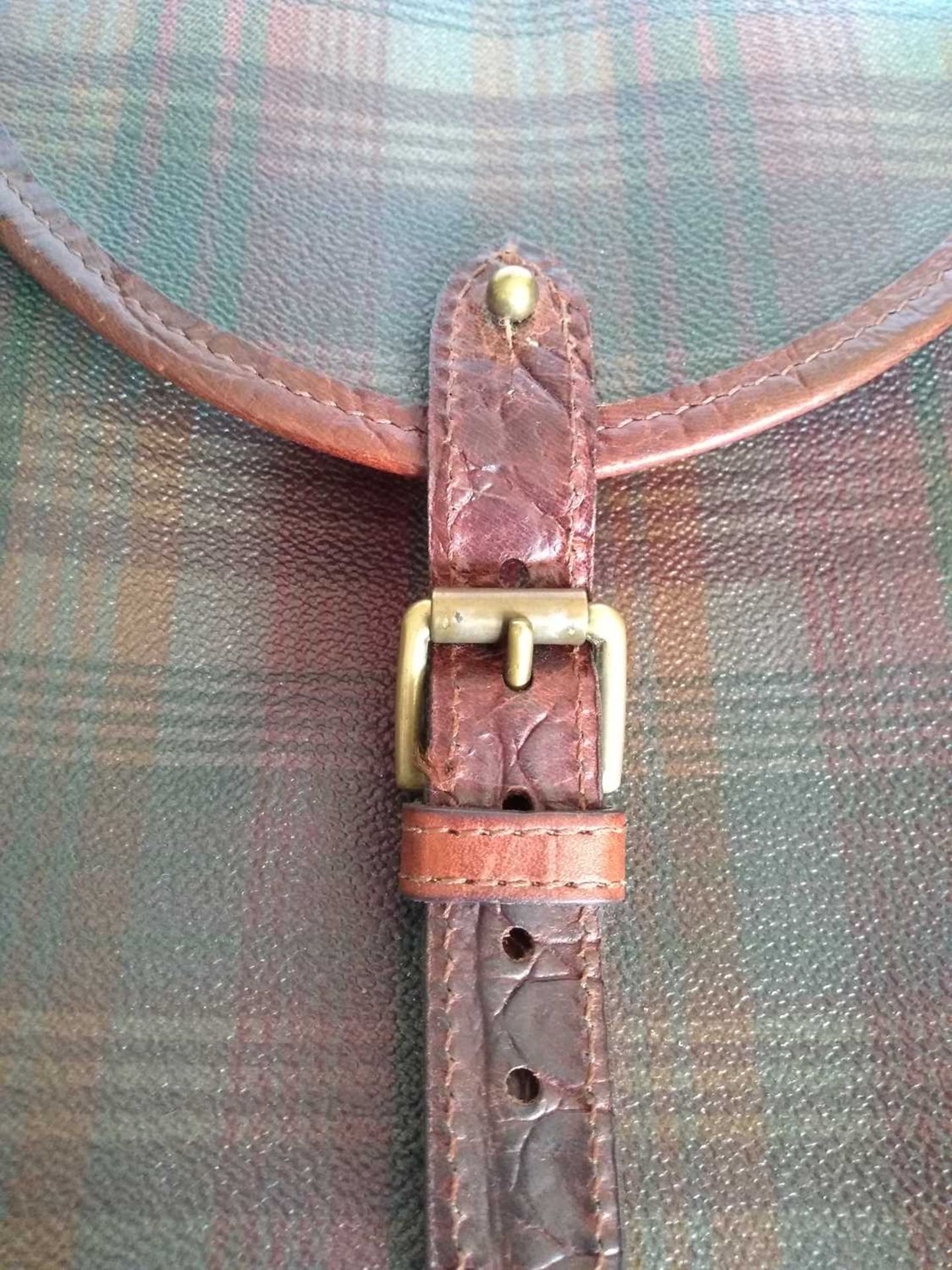 A Mulberry scotchgrain saddle cross body bag, - Bild 3 aus 11