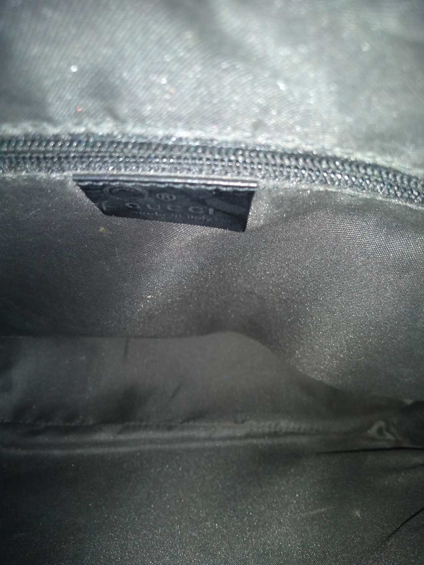 A Gucci black and grey canvas bag, - Bild 10 aus 14