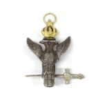 A mid Victorian Scottish sterling silver masonic jewel,