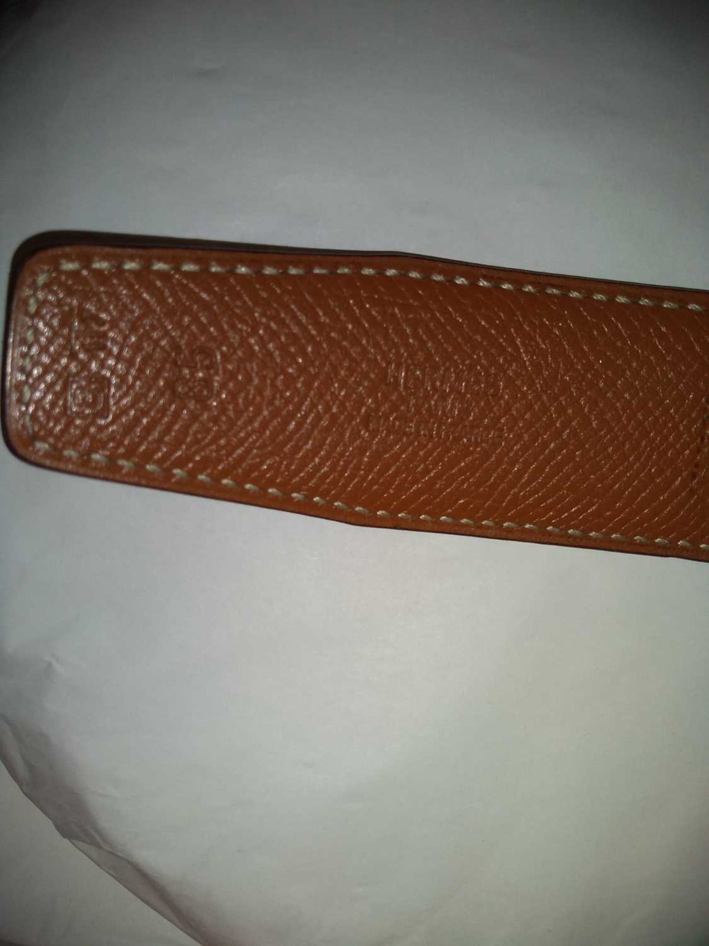 A Hermes black leather Constance belt, - Bild 4 aus 5