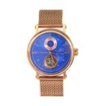 A rose gold plated Constantin Weisz automatic bracelet watch,
