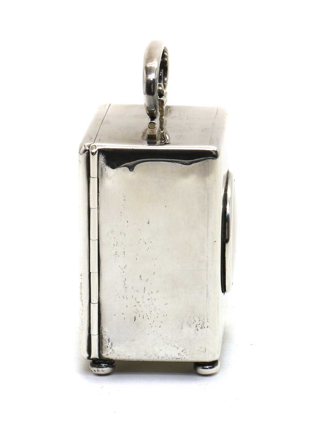 A miniature silver carriage timepiece, - Image 4 of 4