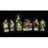 A group of four Sampson porcelain figures,