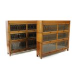 A pair of Globe Wernicke style sectional bookcases