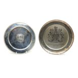 A silver Library of Imperial History limited edition commemorative plate,