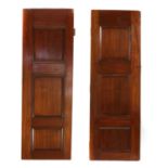 A pair of solid mahogany internal doors,