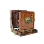 A folding plate camera,