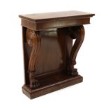 A mahogany console table,