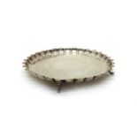 A Victorian silver salver,