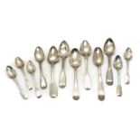 A collection of Austrian and German silver flatware,