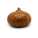 A 19th century carved gourd