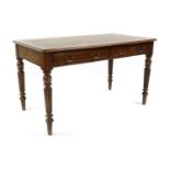A Regency style mahogany library table,