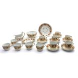 An English porcelain part tea service,