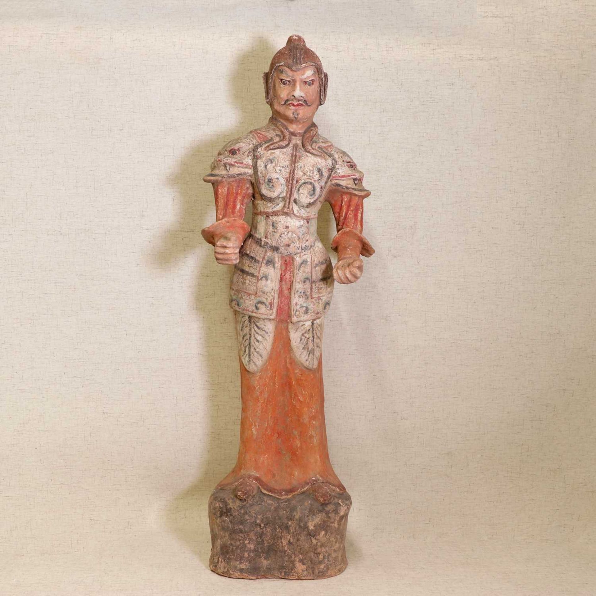 A Chinese pottery figure,