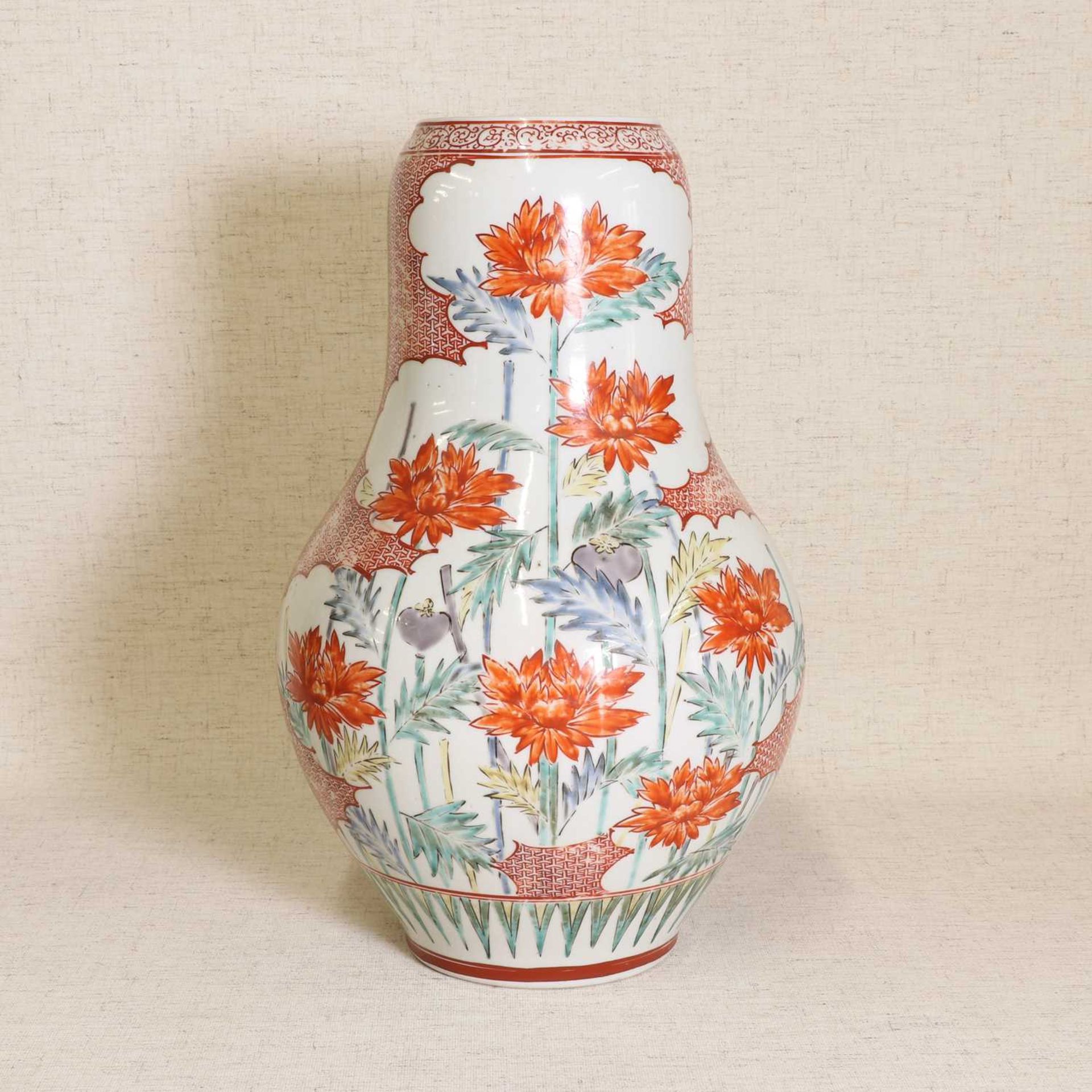 A Japanese Ko-Kutani style vase,