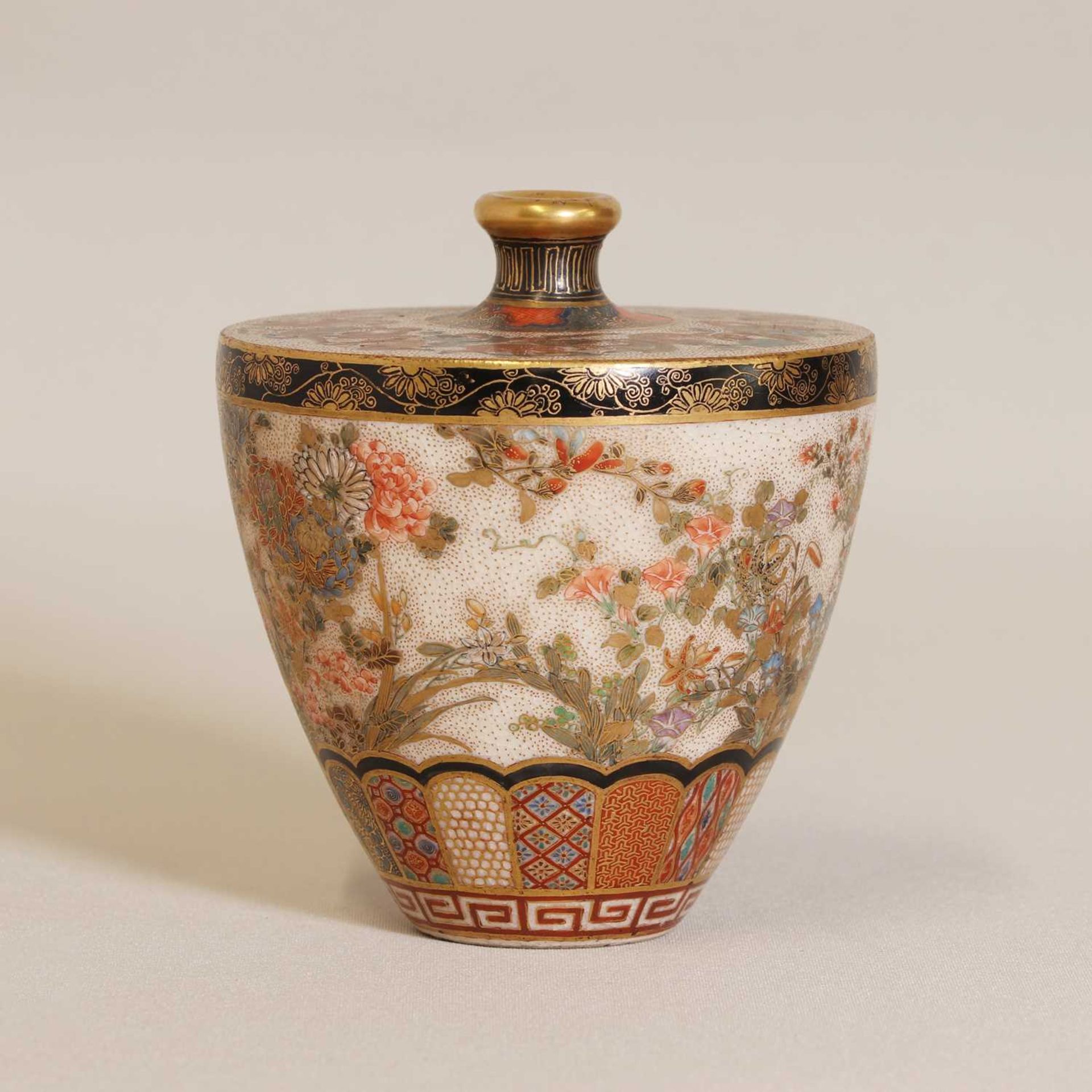 A Japanese Satsuma ware vase, - Image 2 of 6