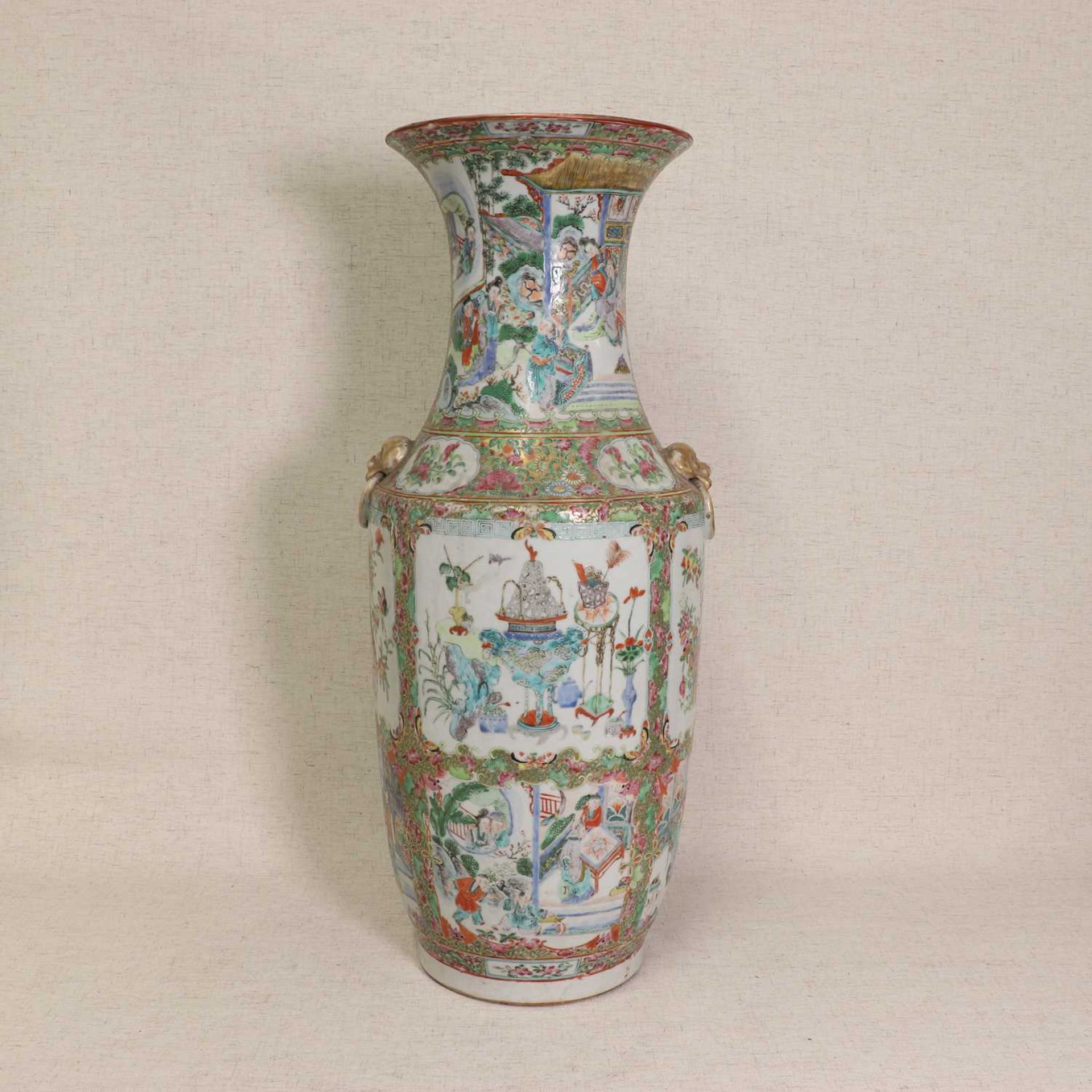 A Chinese Canton famille rose vase,