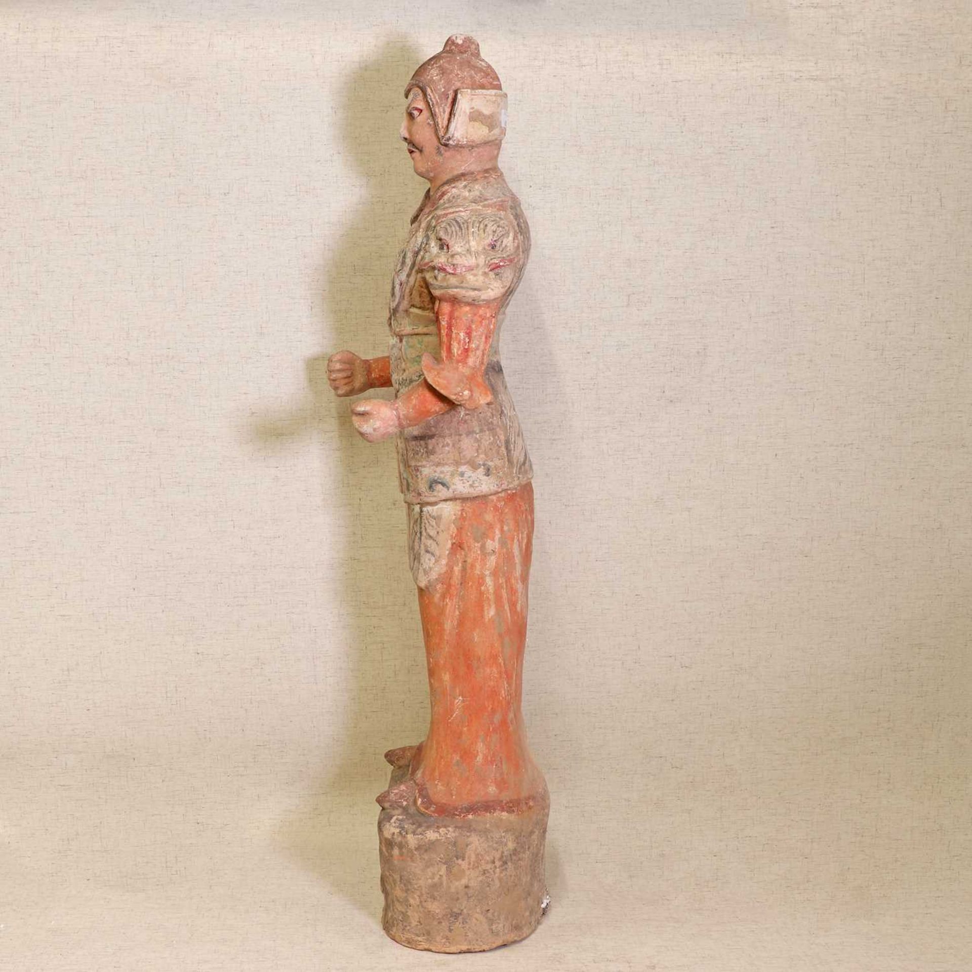 A Chinese pottery figure, - Image 2 of 6