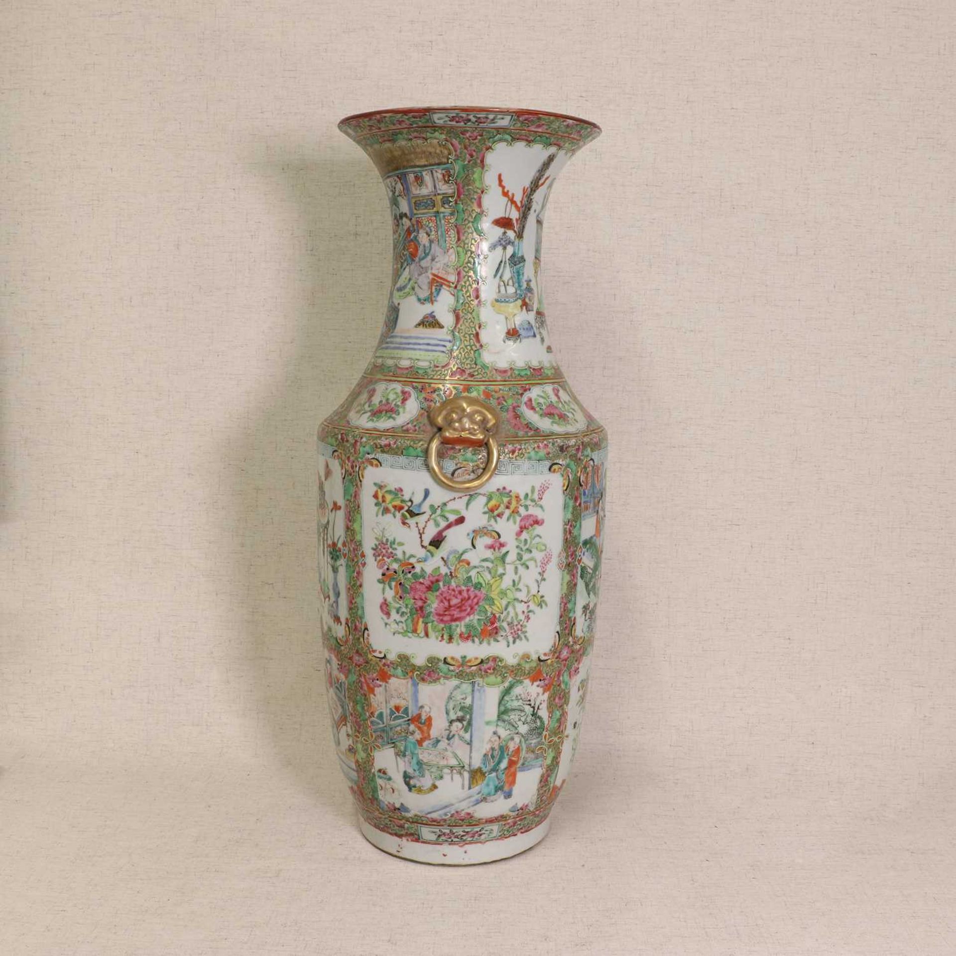 A Chinese Canton famille rose vase, - Image 2 of 5