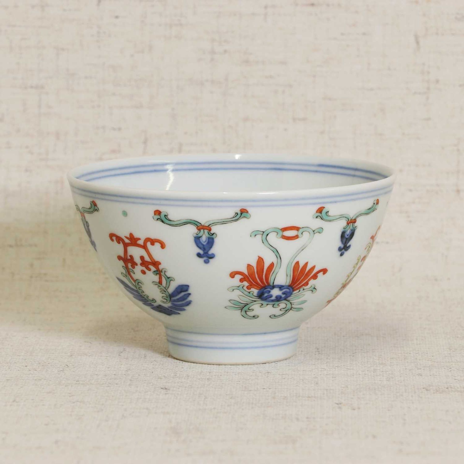 A Chinese doucai bowl, - Image 3 of 5