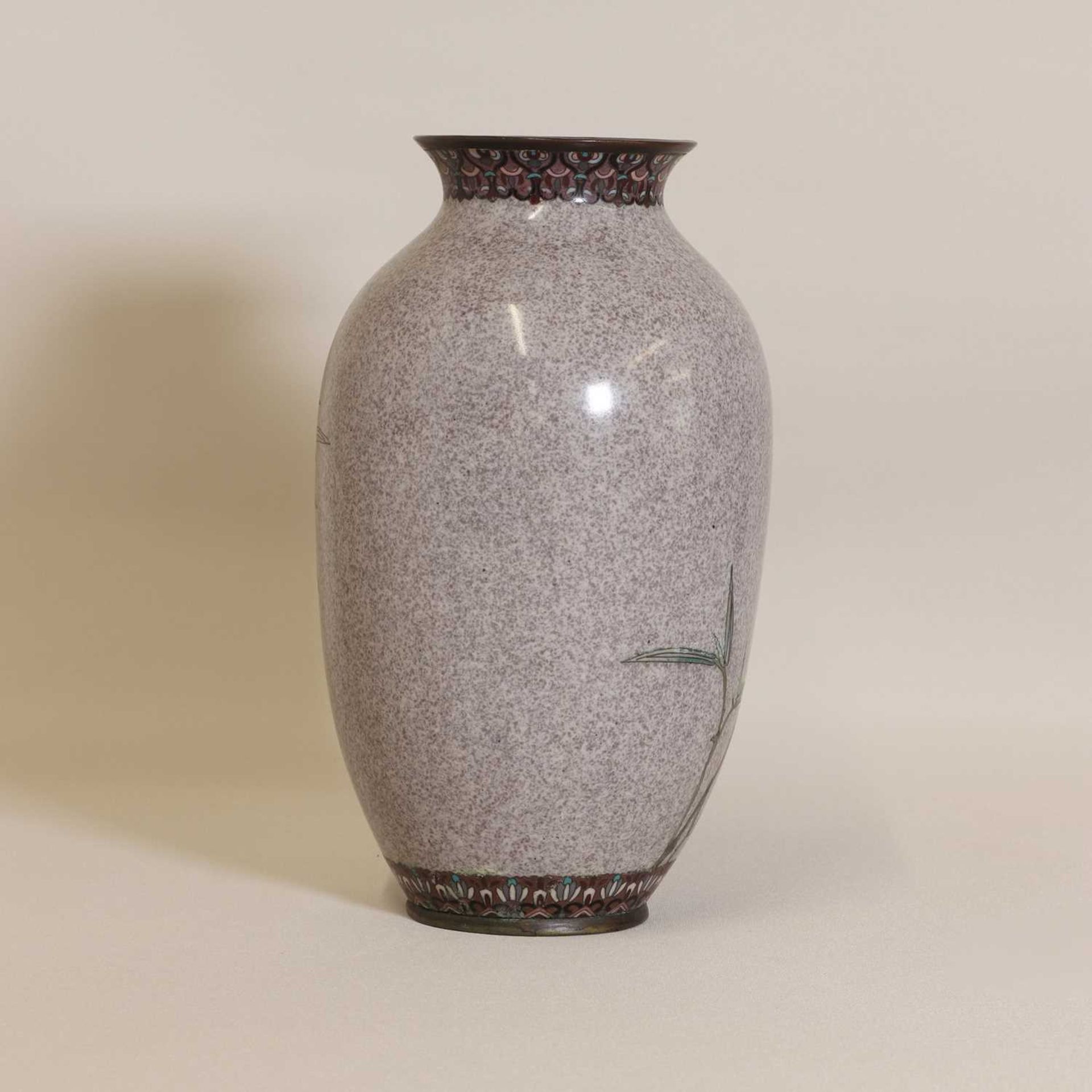 A Japanese cloisonné vase, - Image 4 of 5