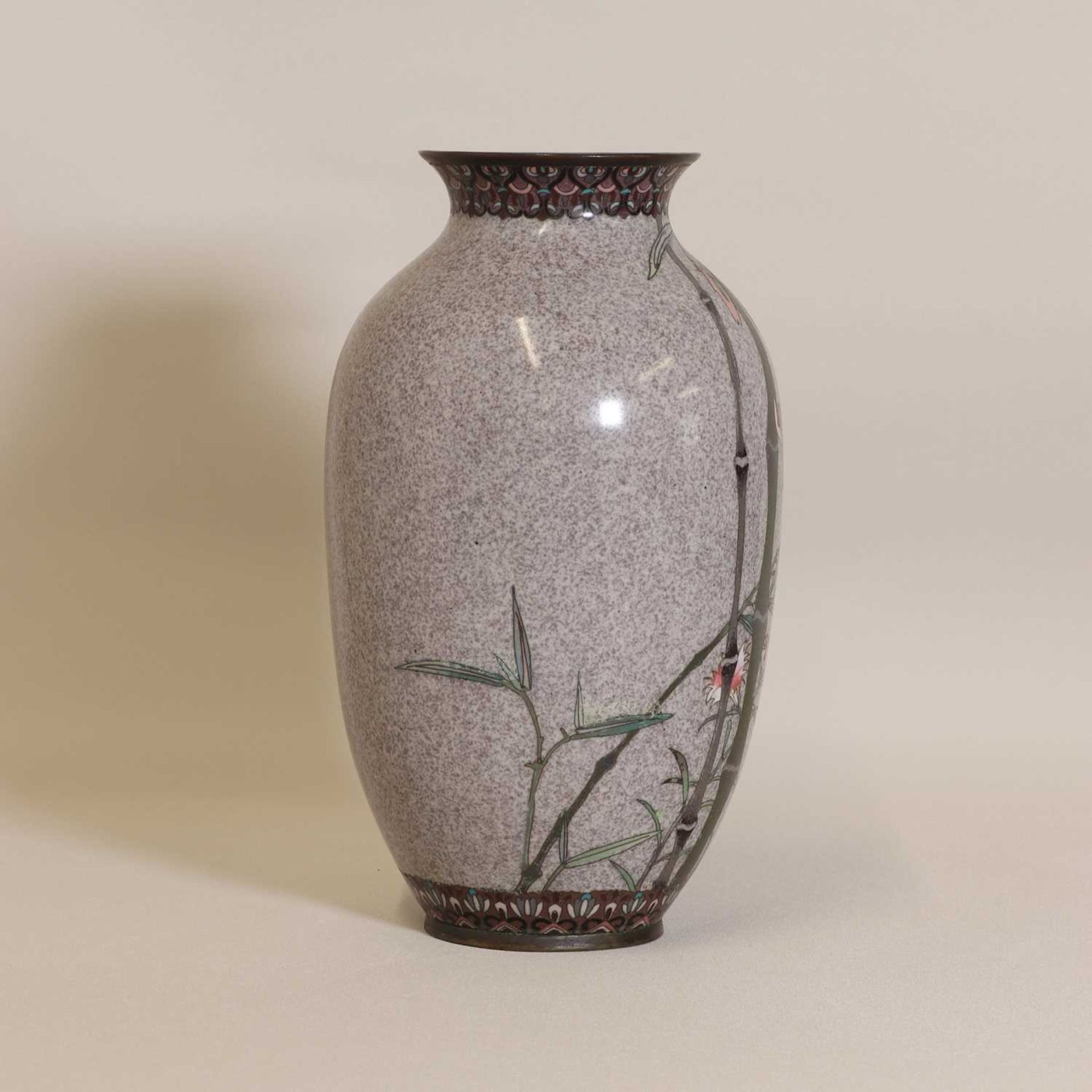 A Japanese cloisonné vase, - Image 2 of 5