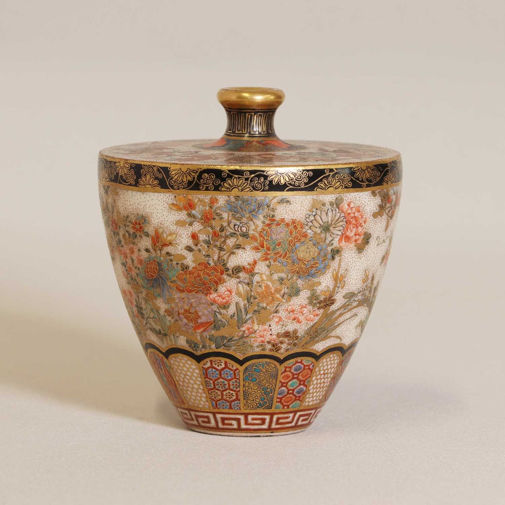 A Japanese Satsuma ware vase, - Image 6 of 6