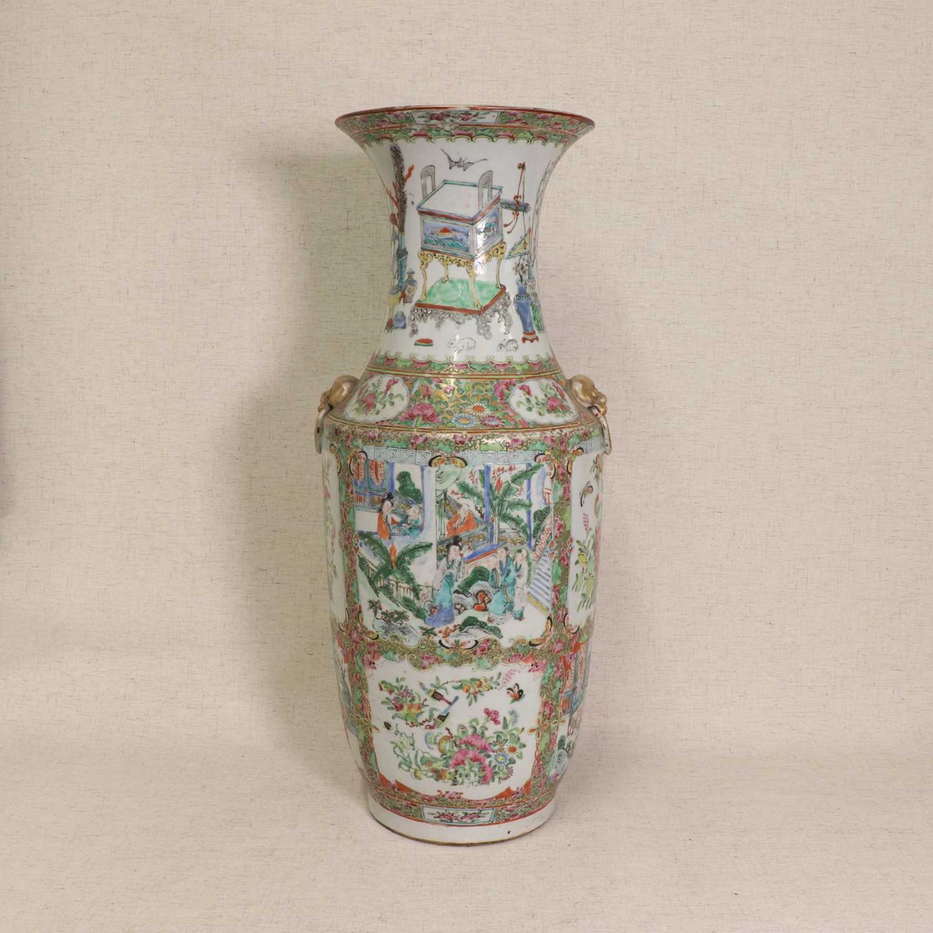 A Chinese Canton famille rose vase, - Image 3 of 5