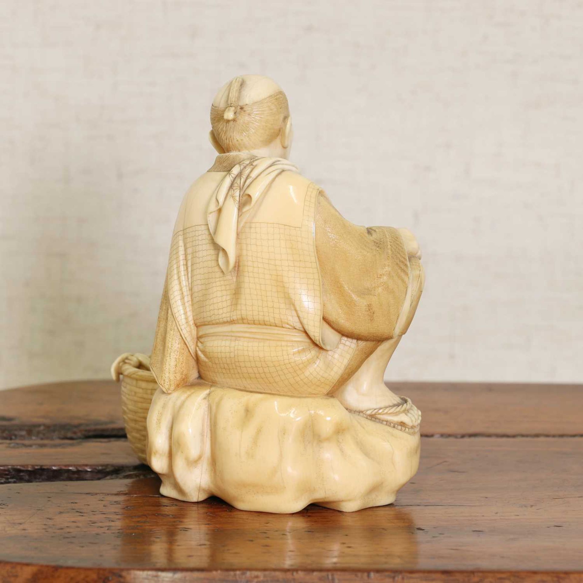 A Japanese ivory okimono, - Image 2 of 5