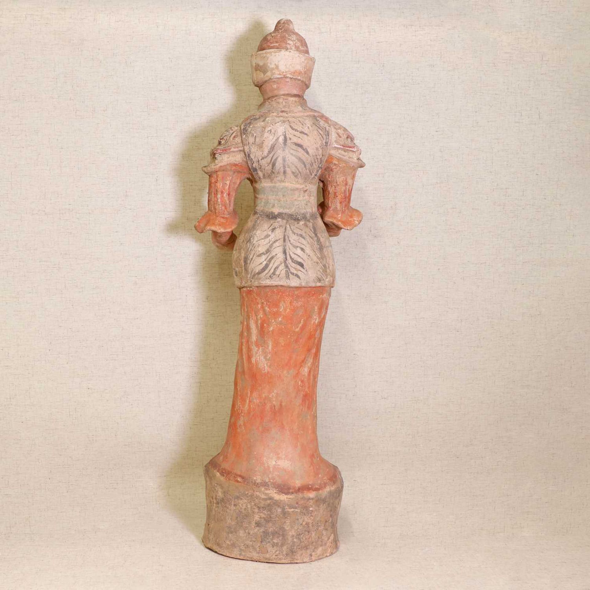 A Chinese pottery figure, - Image 6 of 6