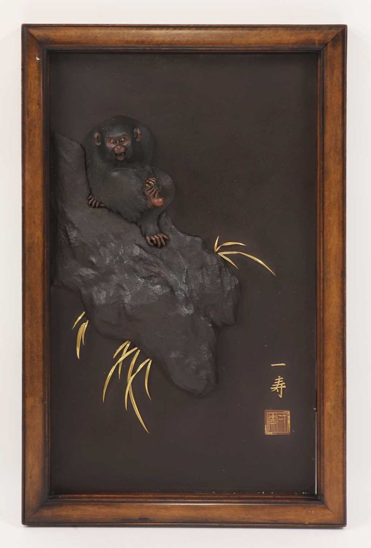A rare pair of Japanese inlaid iron panels, - Image 9 of 9