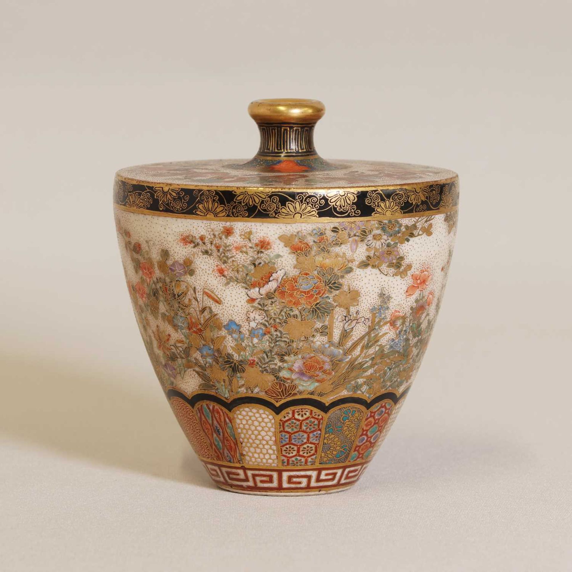 A Japanese Satsuma ware vase, - Image 5 of 6