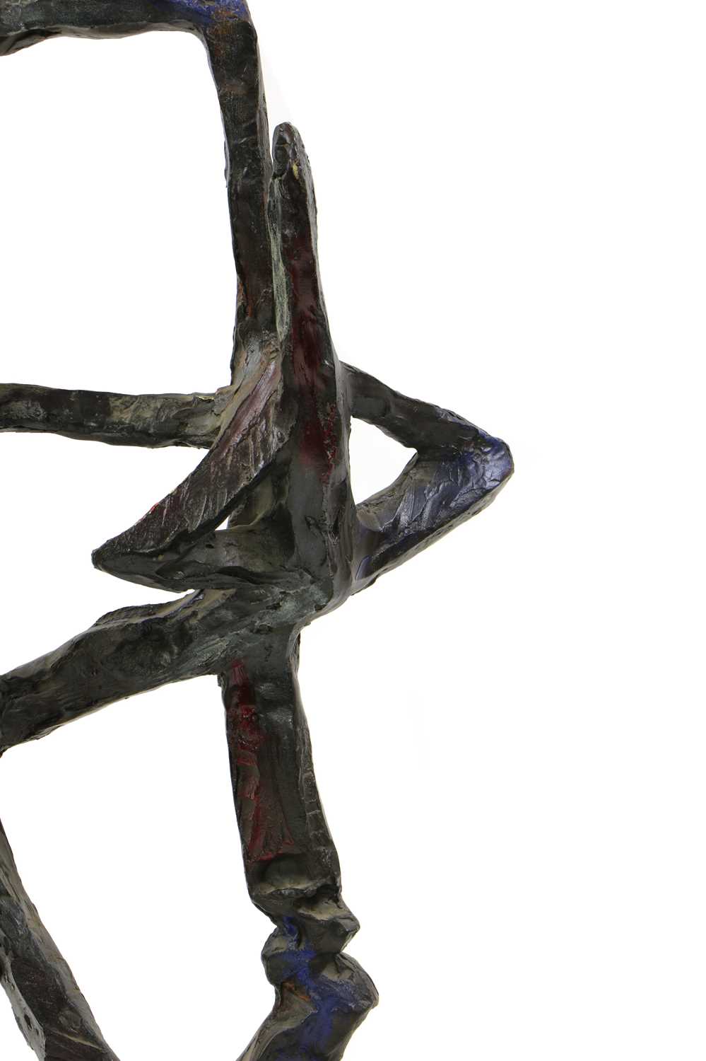 A modernist bronze sculpture, - Image 7 of 7