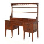 A walnut dresser and rack,