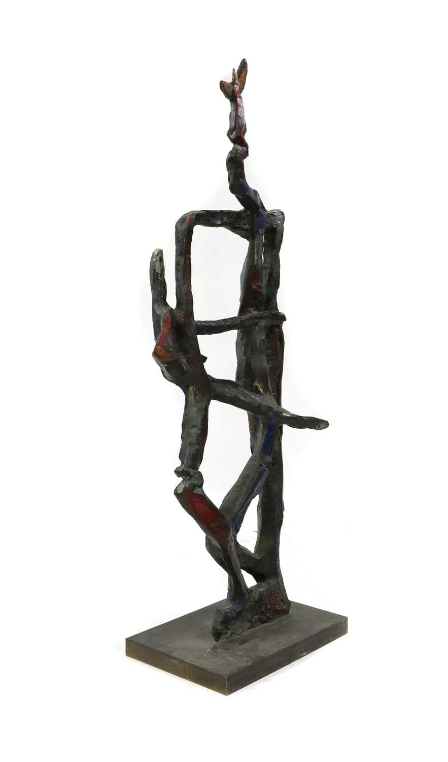 A modernist bronze sculpture, - Image 2 of 7