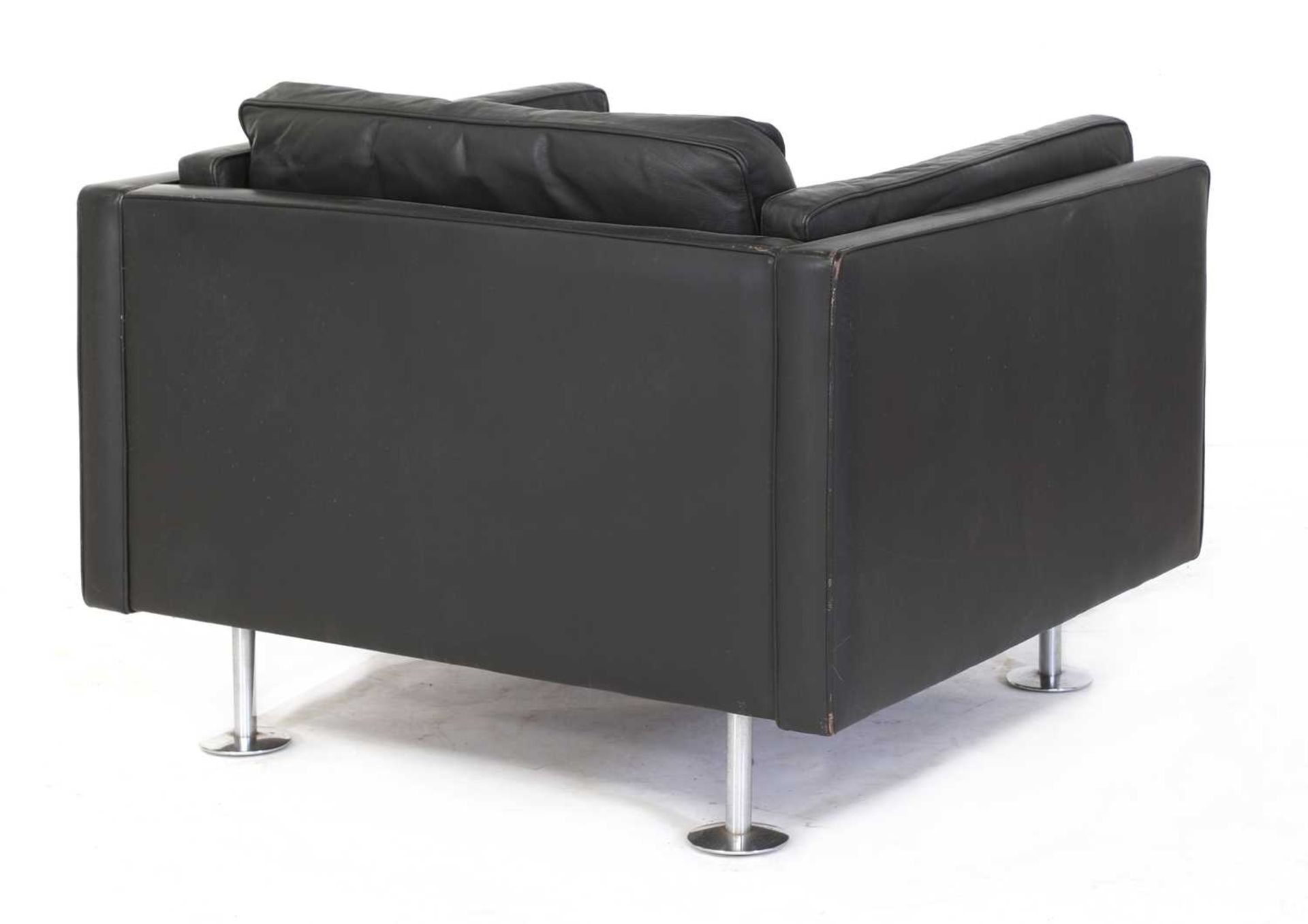 A Danish 'Cubic' leather armchair, - Image 3 of 3