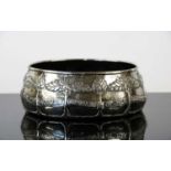 An Arts and Crafts silver christening bowl,