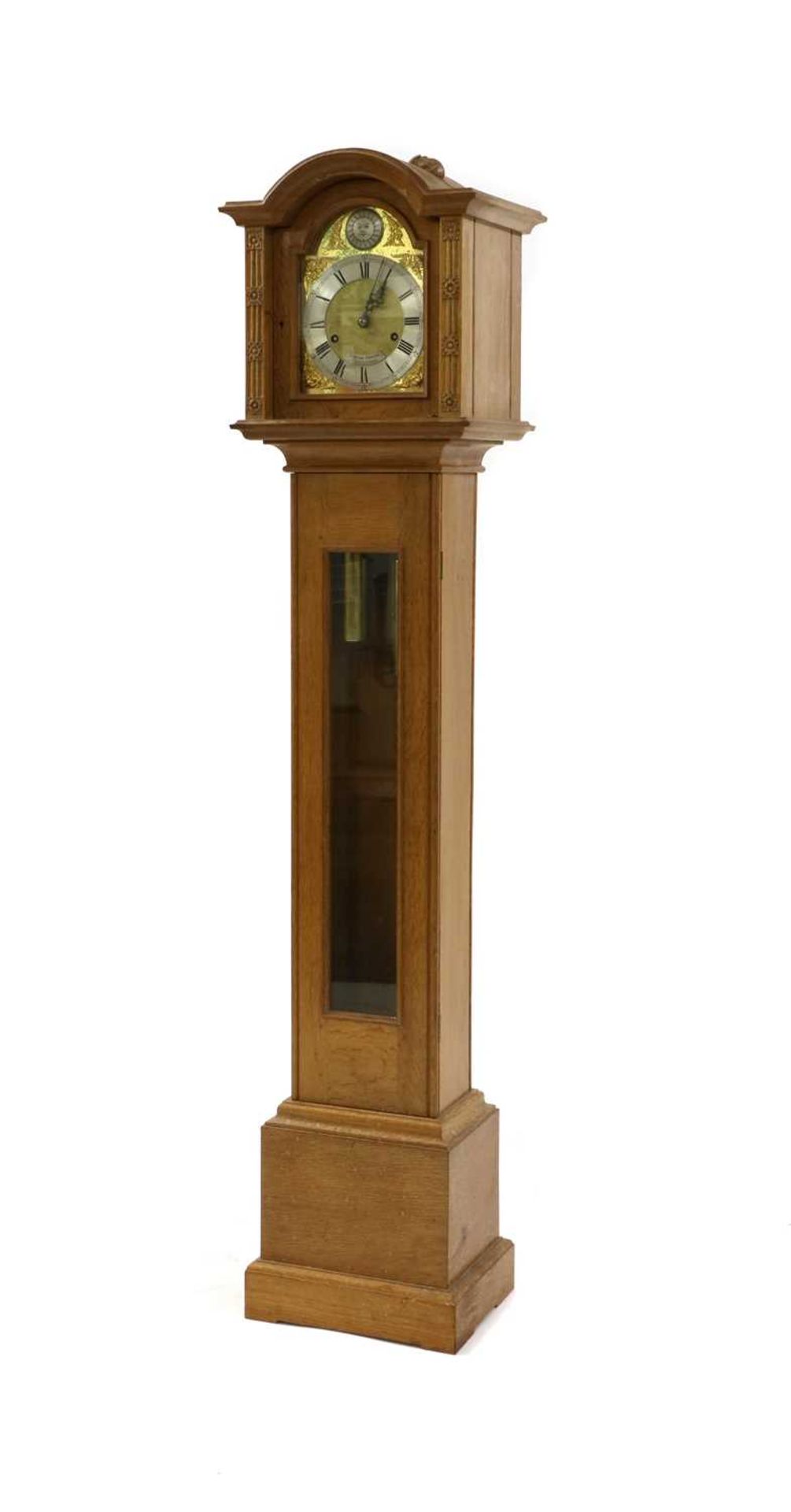 A Robert 'Mouseman' Thompson oak grandmother clock,